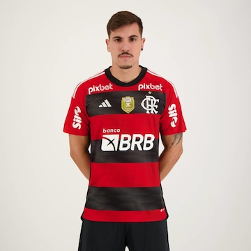 Camisa do Flamengo I 2023 Campeão Copa do Brasil 2022 adidas - Masculina