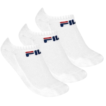 Kit de Meias Cano Curto Fila Light com 3 Pares - Adulto