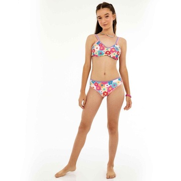 Biquini Cia do Broto Italia Dupla Face Flor - Infantil