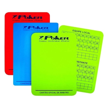 Cartão de Arbitro de Futebol Poker