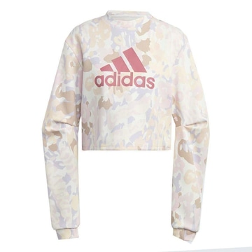 Blusão de Moletom adidas Estampado - Feminino