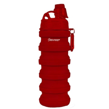 Garrafa Gold Sports Silicone Walk Retrátil Dobrável Portátil - 500ml