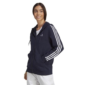 Jaqueta com Capuz adidas Essentials 3-Stripes - Feminina