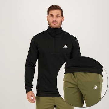 Agasalho sem Capuz adidas Malha Pequeno Logo - Masculino