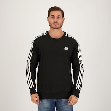 Blusão de Moletom adidas 3 Listras - Masculino