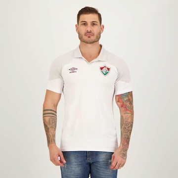 Camisa Polo do Fluminense Viagem 2023 Umbro - Masculina