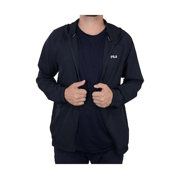 Jaqueta Corta Vento com Capuz Fila Basic Run - Masculina