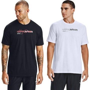 Kit Camisetas Wordmark Under Armour - 2 Unidades - Masculina