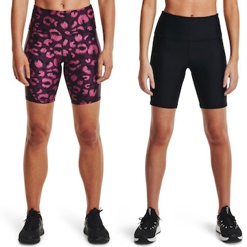 Kit Shorts Under Armour HG Armour Shine Bike - 2 Unidades - Feminino