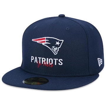 Boné Aba Reta New Era 59FIFTY NFL New England Patriots Back To School Fitted - Fechado - Adulto