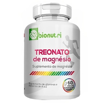 Treonato de Magnésio Bionutri 500mg - 60 cápsulas