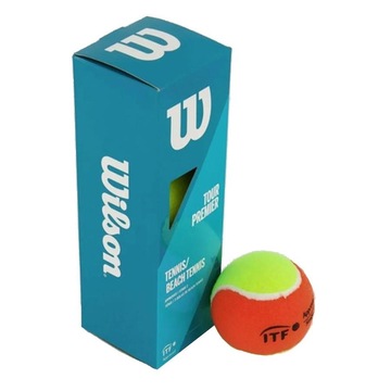 Bola de Beach Tênnis Wilson Tour Premier x3 - Tubo com 3 Bolas