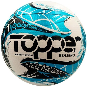 Bola de Futebol Society Penalty BR 70 Branca+Amarela+Preta - Top Radical