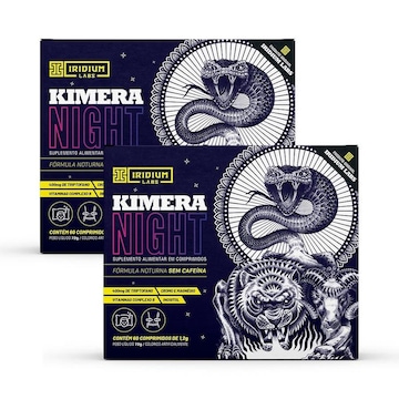 Kit Kimera Iridium Labs Night Termogênico Noturno - 120 comprimidos - 2 unidades