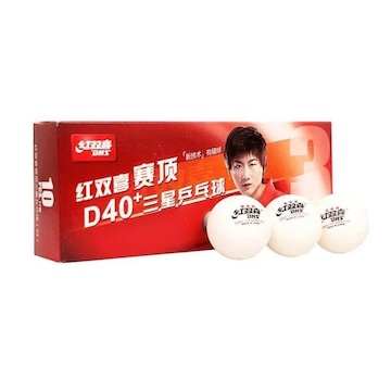 Bola de Tênis de Mesa DHS 3 Estrelas - 10 Bola