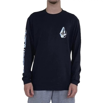 Camiseta Volcom Manga Longa Chromes - Masculina