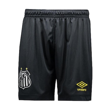 Calção do Santos Oficial 2 2023 Umbro - Infantil