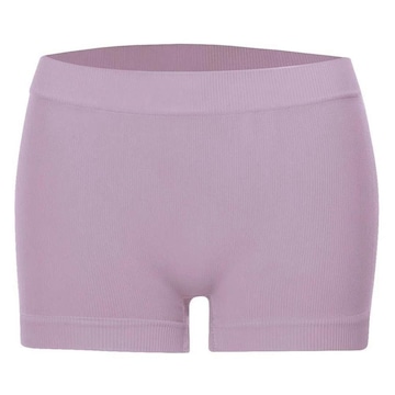 Calcinha Boyshort She Microfibra Canelada sem Costura - Feminina