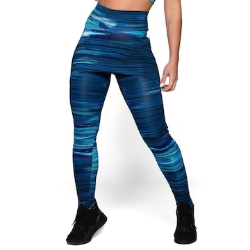 Calça Legging MVB Modas Suplex Saia Tapa Bumbum Estampada Cintura Alta - Feminina