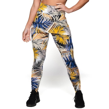 Calça Legging MVB Modas Suplex Saia Tapa Bumbum Estampada Cintura Alta - Feminina