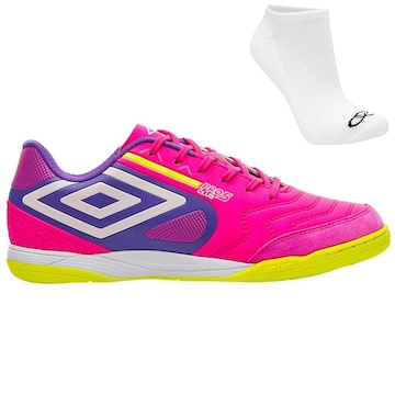 Chuteira Futsal Umbro Pro 5 Bump Club + Par de Meias - Adulto