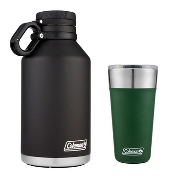 Kit Coleman com Growler e Copo Térmico com Tampa Inox - 600ml