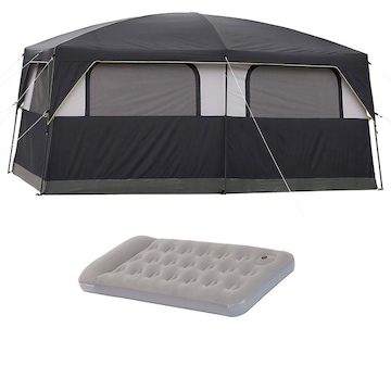 Kit Barraca de Camping 9 Pessoas Prairie Breeze Coleman + Colchão Inflável