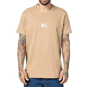 Camiseta RVCA Mini Balance Box Stone - Masculina