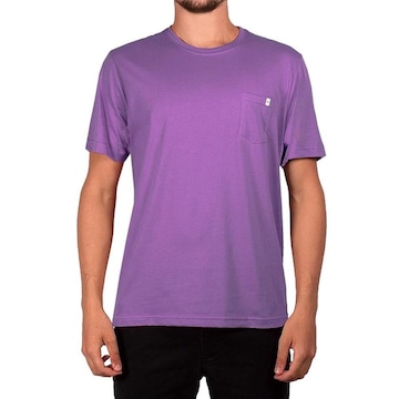 Camiseta Rip Curl Plain Pocket Grapes - Masculina