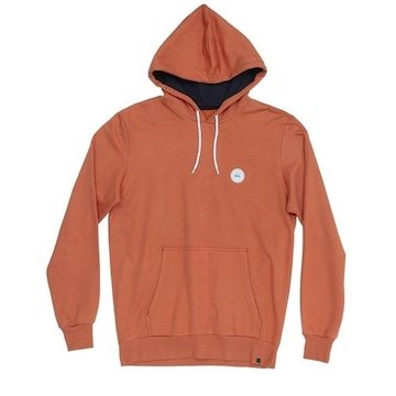 Blusão de Moletom com Capuz Quiksilver Canguru Transfer Round - Masculino