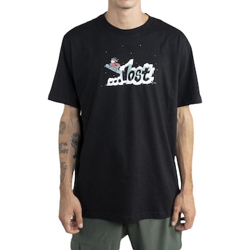 Camiseta Lost Logo Snow - Masculina