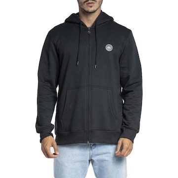 Blusão de Moletom com Capuz Quiksilver Aberto Transfer Round WT23 - Masculino