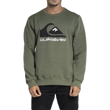 Blusão de Moletom sem Capuz Quiksilver Full Logo WT23 - Masculino