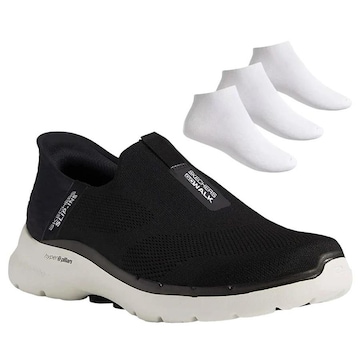 Kit Tênis Skechers Go Walk 6 + 3 Pares de Meias - Masculino