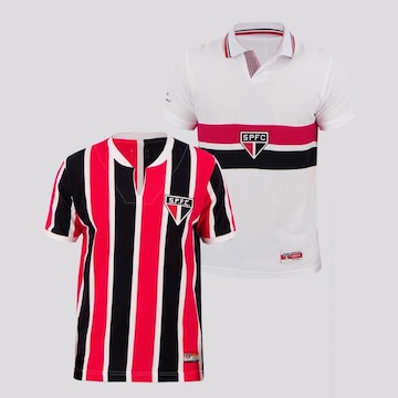 Kit Camisa do São Paulo Bimundial e 1971 Paulistão Futfanatics - Masculino