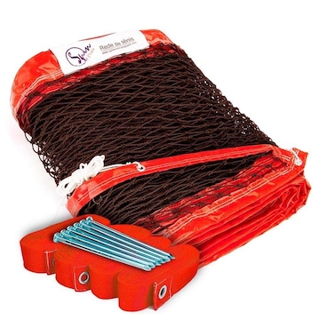 Kit Rede de Beach Tennis Spin Recreação - Fio 1.4 com Marcação da Quadra