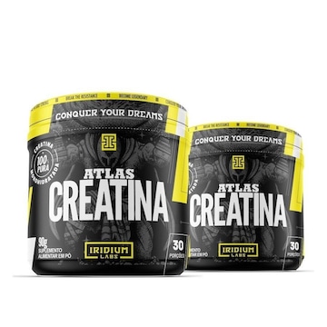 Kit Atlas Creatina Iridium Labs - 90g - 2 unidades