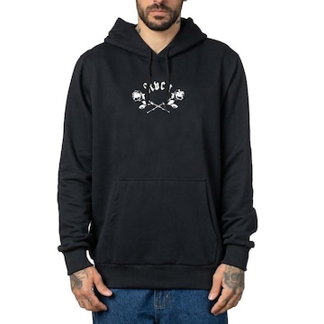 Blusão de Moletom com Capuz Canguru RVCA Oppsite Skulls - Masculino