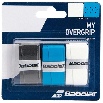 Over Grip Babolat My Overgrip x3 - Preto Branco e Azul