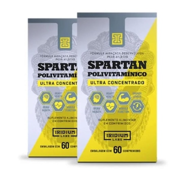 Kit Polivitamínico Spartan Ultra Concentrado Iridium Labs - 60 comprimidos - 2 unidades