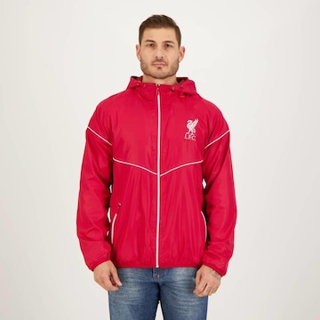 Jaqueta Corta Vento com Capuz Liverpool Futfanatics - Masculina