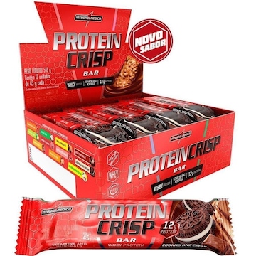 Protein Crisp Bar Integralmédica - Cookies and Cream - 12 Unidades