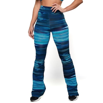 Calça Bailarina MVB Modas Flare Pantalona Suplex - Feminina