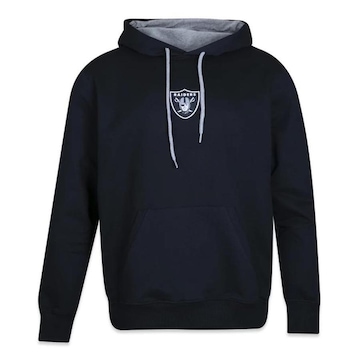 Blusão de Moletom com Capuz New Era Las Vegas Raiders Basico Sazonal - Masculino