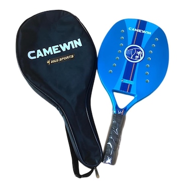 Raquete Gold Sports Beach Tennis Ocean Em Carbono II Advance Camewin com Capa