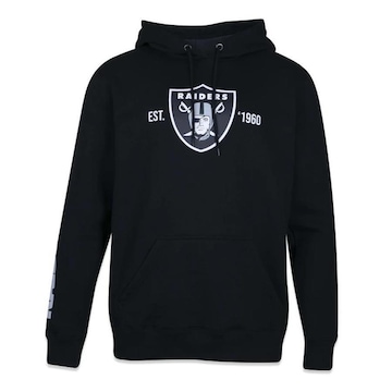 Blusão De Moletom com Capuz New Era Nfl Las Vegas Raiders Fec Core - Masculino