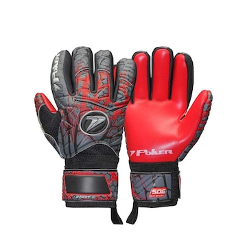 Luvas de Goleiro Poker Semi Pro. Multiterreno Corte Negativo Adapt III - Adulto