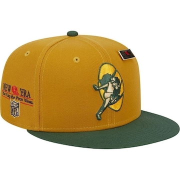 BONÉ ABA RETA NEW ERA 59FIFTY BAY PACKERS - FECHADO - ADULTO