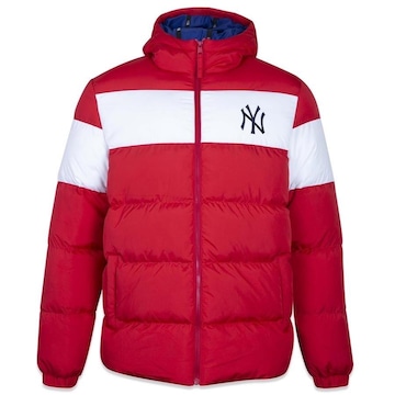 Jaqueta Puffer com Capuz New Era MLB New York Yankees World - Masculina