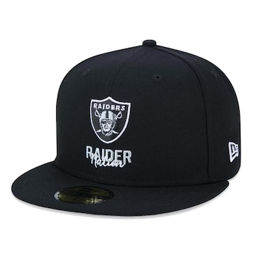 Boné Aba Reta New Era Las Vegas Raiders 5950 Back To School - Fechado - Adulto